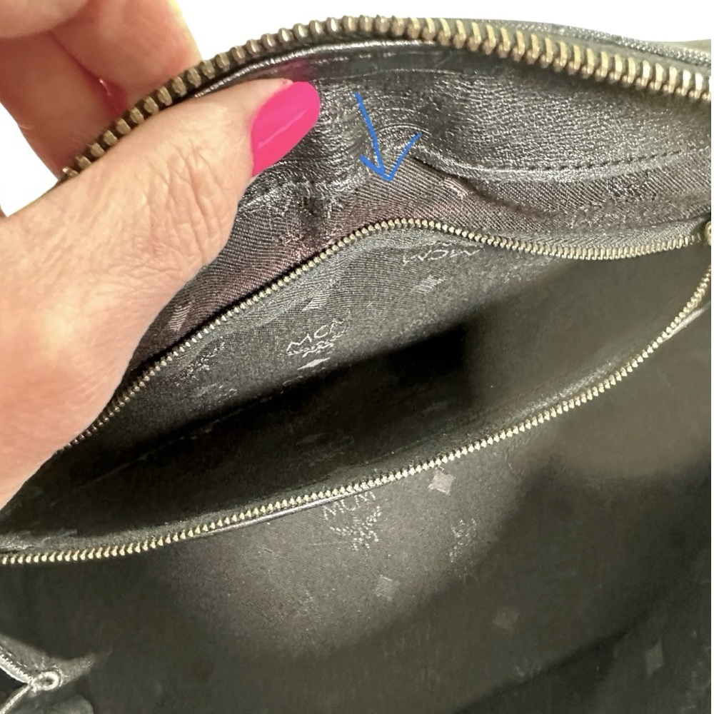 FINAL $DROP⬇️ 🖤Vintage MCM PVC Visetos Boston Bag - Picture 12 of 15